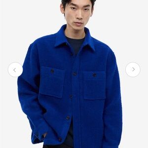 H&M Royal Blue Shirt Jacket